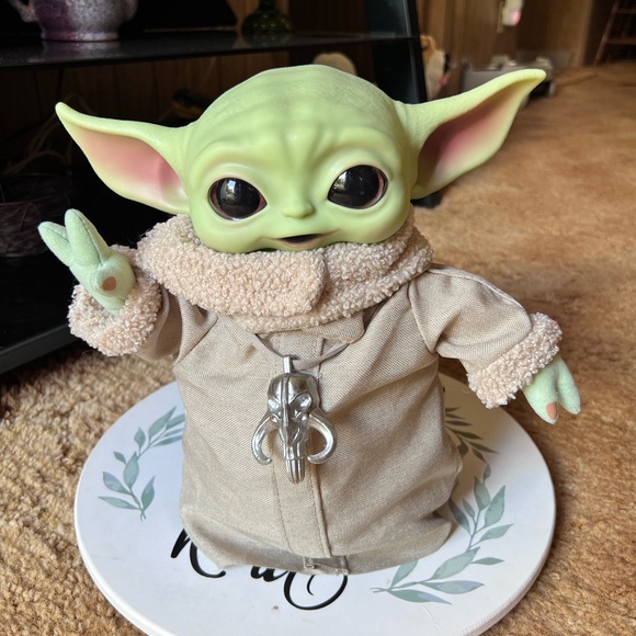 Baby Yoda Character Figure Plush Star Wars The Child Mandalorian Mattel 2021. - Picture 9 of 17